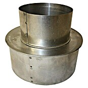 Ofenrohrerweiterung (Durchmesser: 80 mm - 150 mm, Feueraluminiert, Silber)