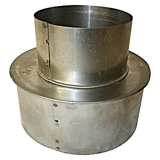 Ofenrohrerweiterung (Durchmesser: 150 mm - 180 mm, Feueraluminiert, Silber)