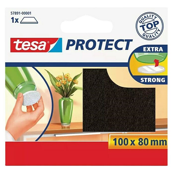 Tesa Podstavki iz filca  (Do x Š: 100 x 80 mm) | Lepilne blazinice in kaveljčki | Lepila za gospodinjstvo | Lepilo | Barve in tapete | Izdelki | BAUHAUS