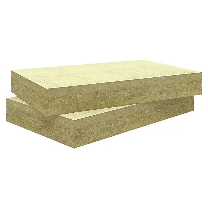Rockwool Steinwolle Planarock Top 35 Kellerdeckendämmung - Stärke: 160 mm, Wärmeleitfähigkeit: 0,034 W/(mK) - Zwei gelb-beige Mineralwolle-Isolierplatten für Wärme- und Schalldämmung.