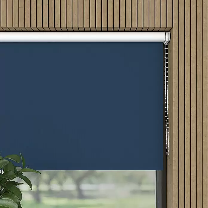 Expo Ambiente Verdunkelungsrollo - B x H: 60 x 190 cm, Dunkelblau, Uni - Detailaufnahme