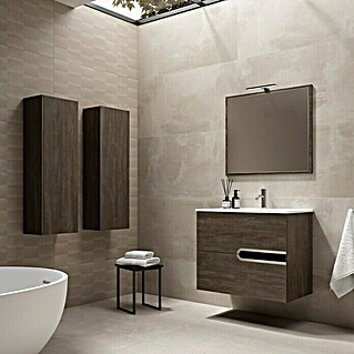 Mueble de lavabo Ciara (L x An x Al: 45 x 80 x 64 cm, Storm, Efecto madera)