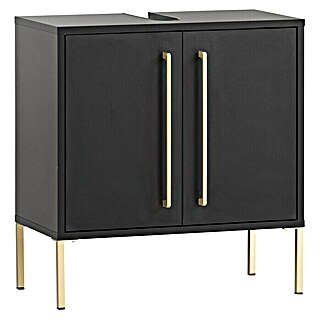 Schildmeyer Sarah Waschtischunterschrank (57,1 x 30,1 x 61,2 cm, Schwarz, Matt)