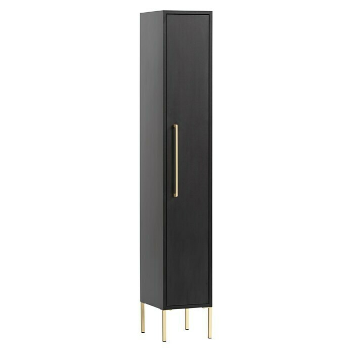 Schildmeyer Sarah Highboard (25 x 30 x 154,7 cm, Schwarz, Matt) | BAUHAUS
