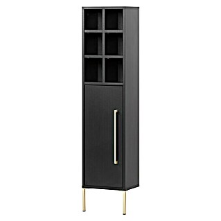 Schildmeyer Sarah Highboard (30,4 x 21,8 x 130,6 cm, Schwarz, Matt)