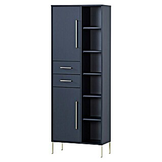 Schildmeyer Kent Hochschrank (67,1 x 33,1 x 184,3 cm, Nachtblau, Matt)