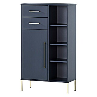 Schildmeyer Kent Highboard (67,1 x 33,1 x 117,4 cm, Nachtblau, Matt)