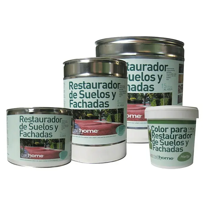 Sellador para paredes y suelos restaurador Suelos y Fachadas - 5 l - Imagen del producto "Restaurador de Suelos y Fachadas" en varios tamaños, ideal para la restauración de suelos y fachadas.