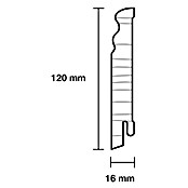 Sockelleiste (240 x 1,6 x 12 cm, Kiefer, Profiliert) | BAUHAUS