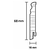 Sockelleiste (240 x 1,6 x 6,8 cm, Kiefer, Profiliert) | BAUHAUS