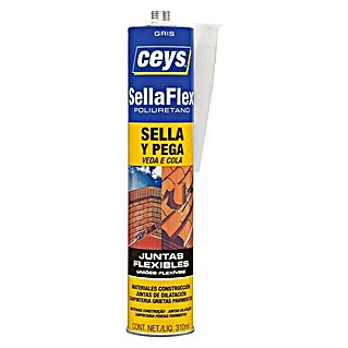 Ceys Masilla PUR de reparación para juntas Sellaflex (Gris, 300 ml)