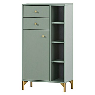 Schildmeyer Ando Highboard (60,2 x 33,05 x 114,4 cm, Pistazie, Matt)