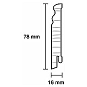 Sockelleiste (240 x 1,6 x 7,8 cm, Kiefer, Profiliert) | BAUHAUS