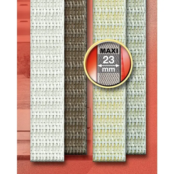 Schellenberg Cinta para persiana - Blanco, Largo: 6 m, Anchura de la correa: 23 mm - Correas de persiana enrollable Maxi multicolor con un ancho de 23 mm, que ofrece versatilidad para ventanas.