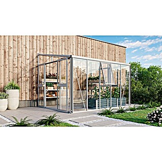 Vitavia Gewächshaus Helena 8600 (Außenmaß inkl. Dachüberstand (B x T): 334 x 266 cm, 3 mm, Aluminium)