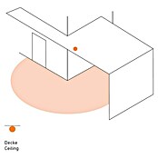 Steinel Infrarot-Bewegungsmelder IS 360-1 DE (Weiß, Reichweite ca.: 4 m, 360 °)