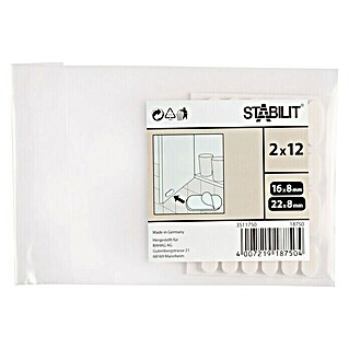 Stabilit Amortiguador de ruido (L x An x Al: 16 x 8 x 8 mm, 24 ud.)