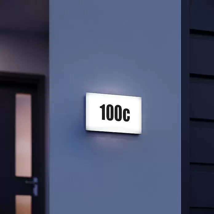 Steinel LED-Außenwandleuchte L 1 N - 4,9 W, 300 x 195 x 53 mm, Weiß, IP54 - Stimmungsaufnahme