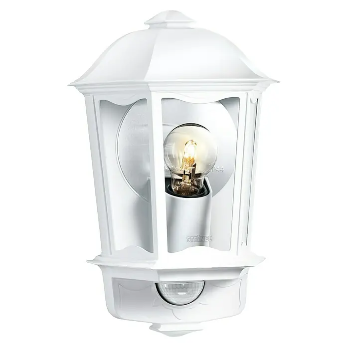 Steinel Sensor-Außenleuchte L 190 S weiß - 100 W, L x B x H: 147 x 217 x 335 mm, Weiß - Außenleuchte mit Bewegungsmelder in Weiß. Die Lampe verfügt über ein klassisches Design und sorgt für eine gute Ausleuchtung im Außenbereich.
