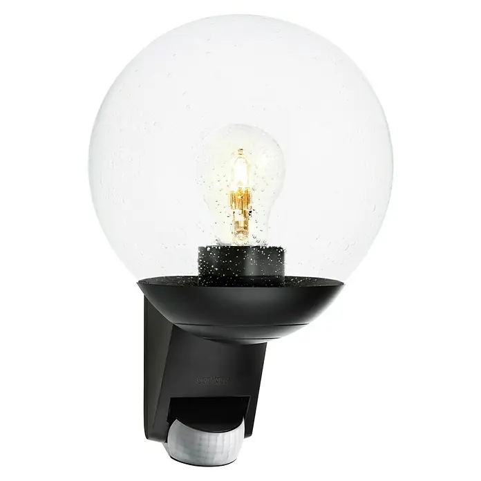 Steinel Sensor-Außenleuchte L 585 S schwarz - 60 W, 22,8 x 21,5 x 30,7 cm, Schwarz, IP44 - Außenleuchte mit Bewegungsmelder. Die Steinel-Außenleuchte GL 60 LED mit Bewegungsmelder sorgt für Sicherheit und Beleuchtung im Außenbereich.
