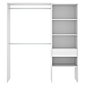 Mueble vestidor Suit (L x An x Al: 40 x 160 x 187 cm, Melamina, Blanco)