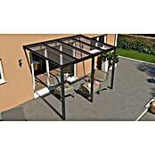 Terrassenüberdachung Light Edition (L x T: 400 x 250 cm, Polycarbonat, Anthrazitgrau, Klar)