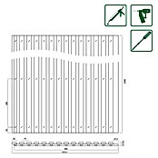 Akustikpaneel Acustico (Walnuss, 2.400 x 572,5 x 19 mm) | BAUHAUS