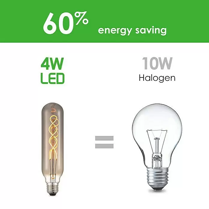 Home Sweet Home LED-Lampe Vintage Globe-Form E27 - E27, Dimmbar, Warmweiß, 100 lm, 4 W - Informationsansicht