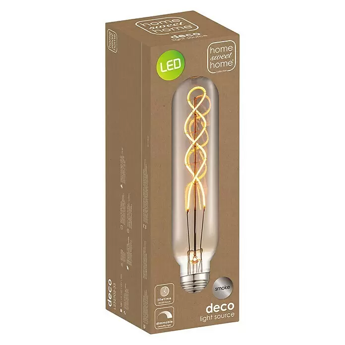 Home Sweet Home LED-Lampe Vintage Globe-Form E27 - E27, Dimmbar, Warmweiß, 100 lm, 4 W - Diagonale Ansicht