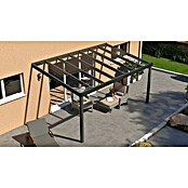 Terrassenüberdachung Easy Edition (L x T: 500 x 300 cm, Verbundsicherheitsglas VSG, Anthrazitgrau, Klar)