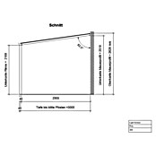 Terrassenüberdachung Light Edition (L x T: 400 x 300 cm, Polycarbonat, Anthrazitgrau, Klar)