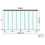 Terrassenüberdachung Special Edition (L x T: 600 x 350 cm, Polycarbonat, Anthrazitgrau, Klar)