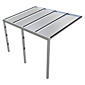 Terrassenüberdachung Light Edition (L x T: 400 x 250 cm, Polycarbonat, Verkehrsweiß, Klar)