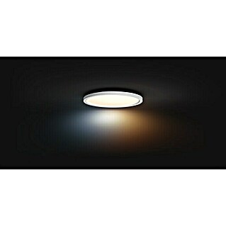 Philips Hue LED-Panel rund Aurelle (21 W, Ø x H: 39,5 x 4,7 cm, Weiß, Warmweiß)