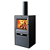 Aduro Kaminofen 14 (6,5 kW, Raumheizvermögen: 334 m³, Mit Holzfach, Schwarz)