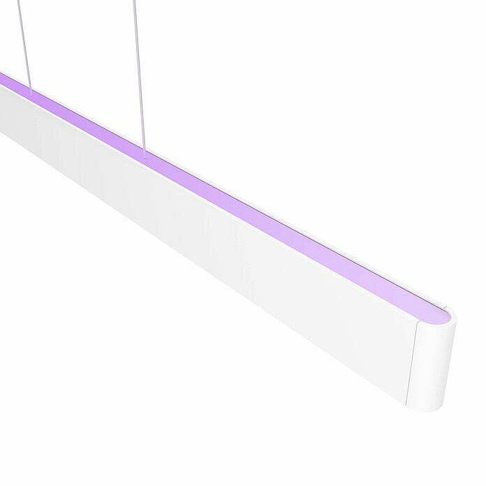 Philips Hue LED-Pendelleuchte White and Color Ambience Ensis (79 W, L x B x H: 129,9 x 4 x 157 cm, Weiß, Mehrfarbig) | BAUHAUS