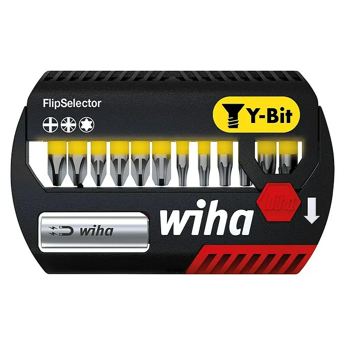 Wiha Bit-Set FlipSelector Y-Bit - 13 -tlg. - Wiha FlipSelector Y-Bit Set: Kompakte Aufbewahrung für Schrauberbits. Ideal für vielfältige Schraubanwendungen.
