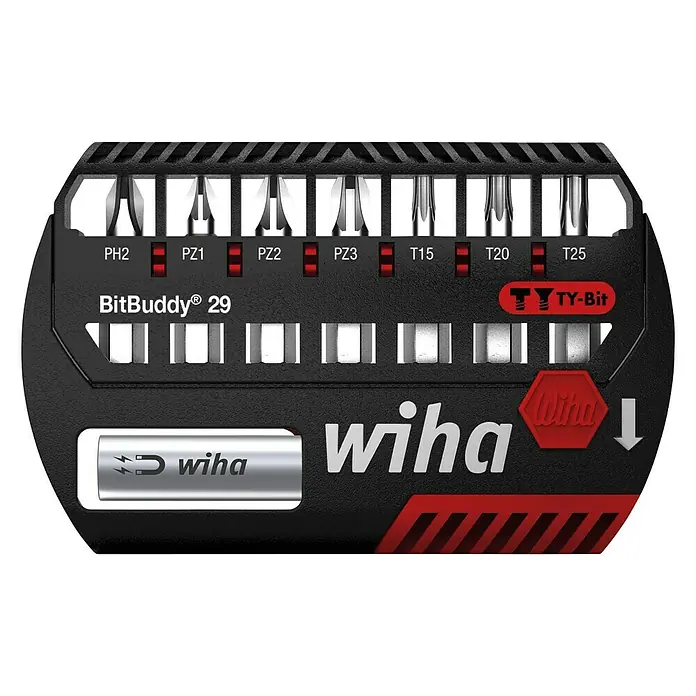 Wiha Bit-Set Bitbuddy TY - 8 -tlg. - Das Wiha BitBuddy 29 Set: Kompakter und vielseitiger Bit-Satz für Schraubarbeiten. Ideal für Profis und Heimwerker, die Qualität schätzen.