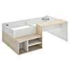 Dekit Cama con escritorio Kric (L x An x Al: 134 x 195 x 72 cm, Blanco/Natural) | BAUHAUS