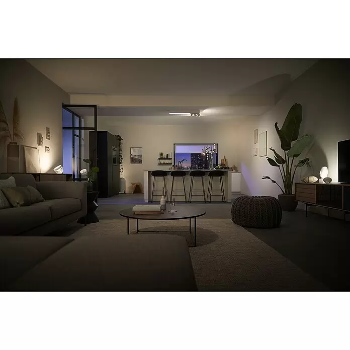 Philips Hue LED-Deckenstrahler Centris - 36 W, L x B x H: 78,2 x 8,5 x 12,8 cm, Weiß, Mehrfarbig - Stimmungsaufnahme
