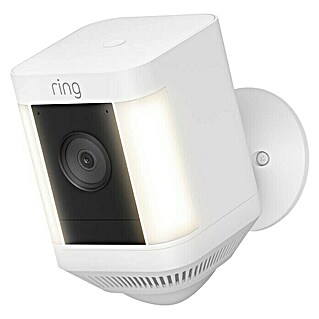 Ring Überwachungskamera Spotlight Cam Plus Battery II (Batteriebetrieben, 1.080 Pixel (Full HD), Weiß, B x H: 7,6 x 12,6 cm, Akku)