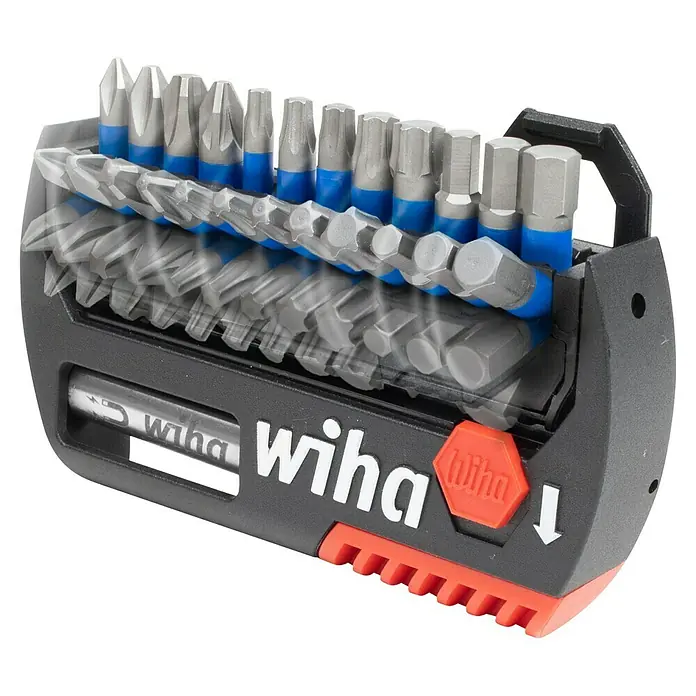 Wiha Bit-Set FlipSelector T-Bit - 13 -tlg. - Wiha BitBuddy-Set, kompakt und vielseitig für Schraubarbeiten, enthält verschiedene Bits und ist ideal für Handwerker und Heimwerker.