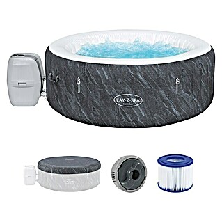 Bestway Lay-Z-Spa Mobilni masažni bazen Boracay Air Jet (Ø x V: 180 x 66 cm, Črna, 669 l)