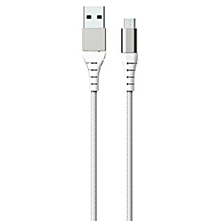 Metronic Cable USB (1,2 m, USB-A / Micro USB, Blanco)