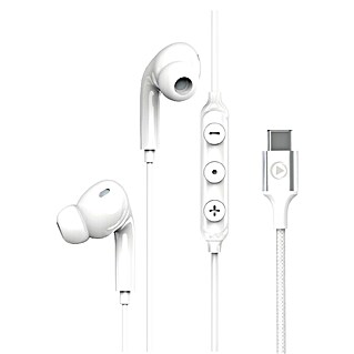 Metronic Auriculares In Ear (Clavija USB C, Blanco)