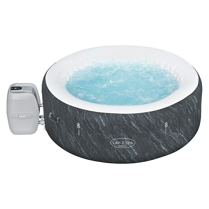 Bestway Lay-Z-Spa Mobil-Whirlpool Boracay Air Jet (Ø x H: 180 x 66 cm, Schwarz, 669 l) | BAUHAUS