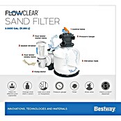 Bestway Sandfilteranlage Flowclear  (9,8 m³/h, Passend für: Pools bis 64.000 l)