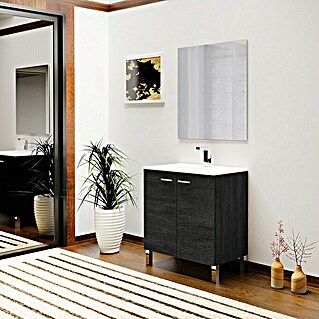 Artysan Conjunto de mueble de baño Fran (Ancho: 80 cm, 3 pzs., Gris)