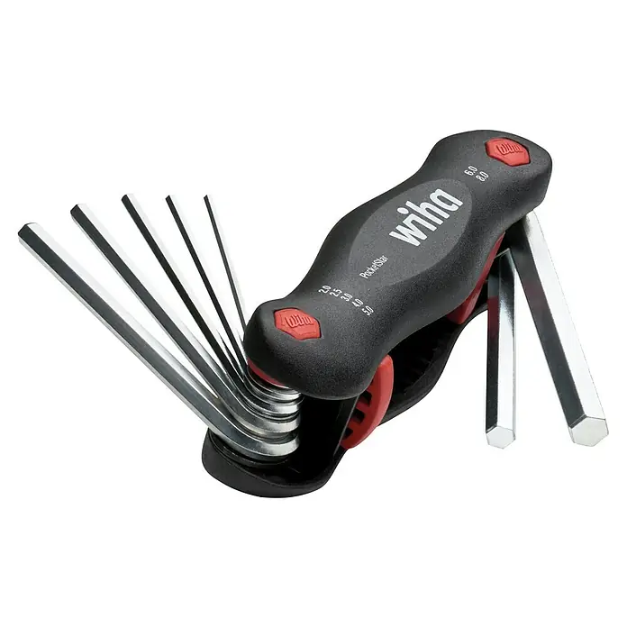 Wiha Stiftschlüsselsatz PocketStar® - 7 -tlg. - Wiha PocketStar Sechskant-Stiftschlüsselsatz mit Größenangaben am Griff für präzises Arbeiten, ideal für Werkstatt und Heimwerker.