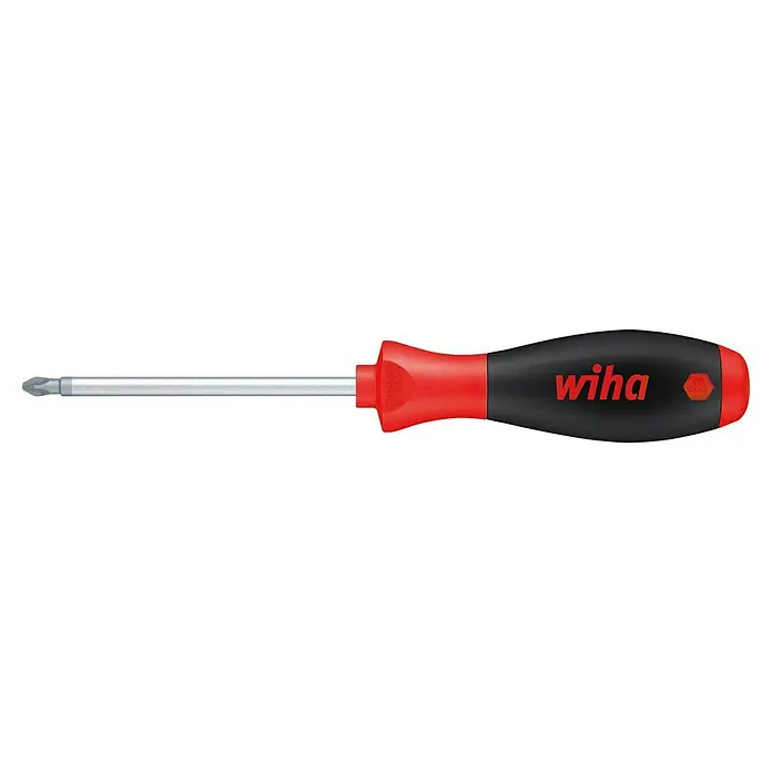 Wiha Schraubendreher SoftFinish® - PZ 2, Klingenlänge: 100 mm - Abbildung eines Wiha Schraubendrehers mit Torx-Profil, ideal für präzise Schraubarbeiten. Das ergonomische Design sorgt für Komfort.